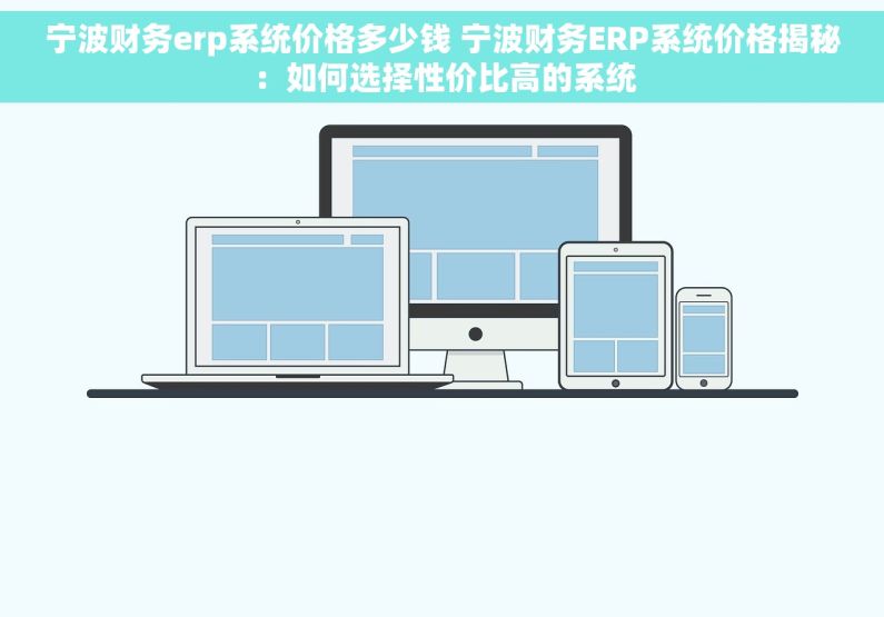 宁波财务erp系统价格多少钱 宁波财务ERP系统价格揭秘：如何选择性价比高的系统