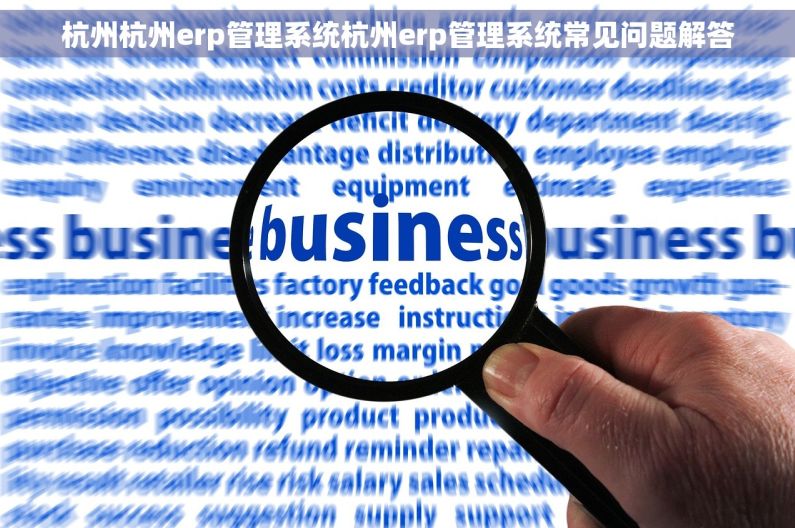 杭州杭州erp管理系统杭州erp管理系统常见问题解答