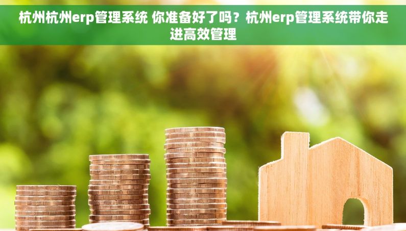 杭州杭州erp管理系统 你准备好了吗？杭州erp管理系统带你走进高效管理