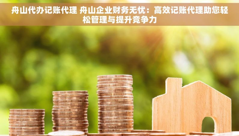 舟山代办记账代理 舟山企业财务无忧：高效记账代理助您轻松管理与提升竞争力