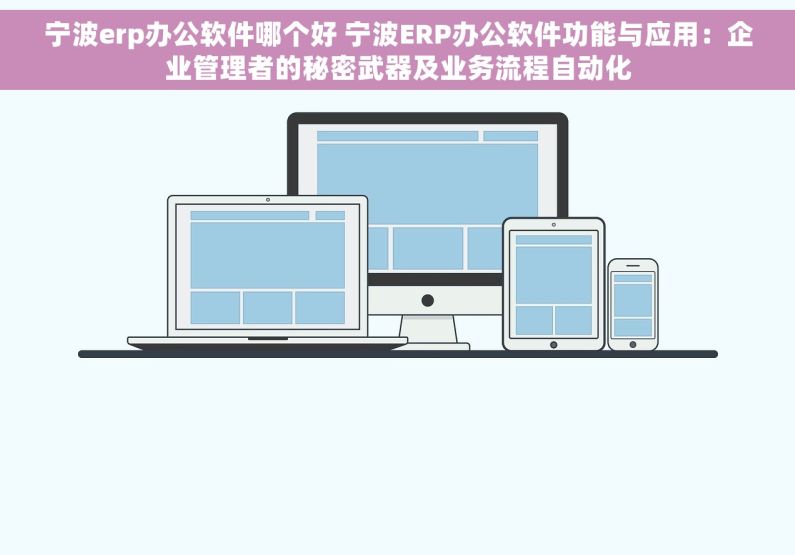 宁波erp办公软件哪个好 宁波ERP办公软件功能与应用：企业管理者的秘密武器及业务流程自动化