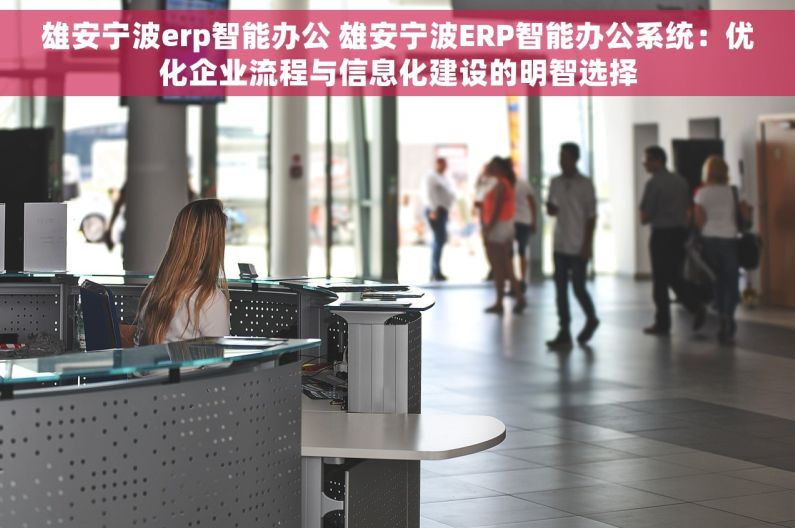 雄安宁波erp智能办公 雄安宁波ERP智能办公系统：优化企业流程与信息化建设的明智选择