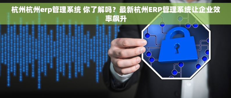 杭州杭州erp管理系统 你了解吗？最新杭州ERP管理系统让企业效率飙升
