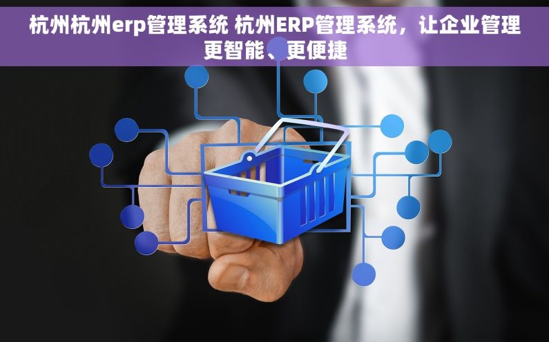 杭州杭州erp管理系统 杭州ERP管理系统，让企业管理更智能、更便捷