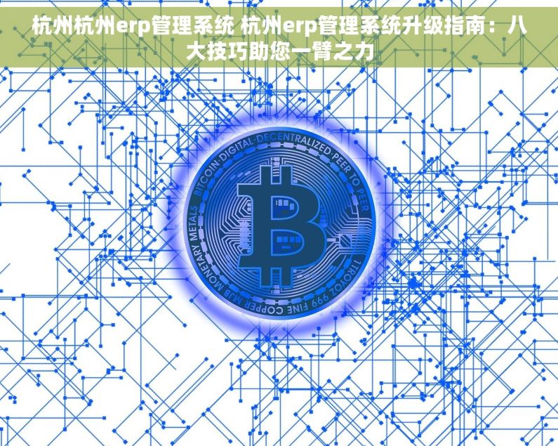 杭州杭州erp管理系统 杭州erp管理系统升级指南：八大技巧助您一臂之力