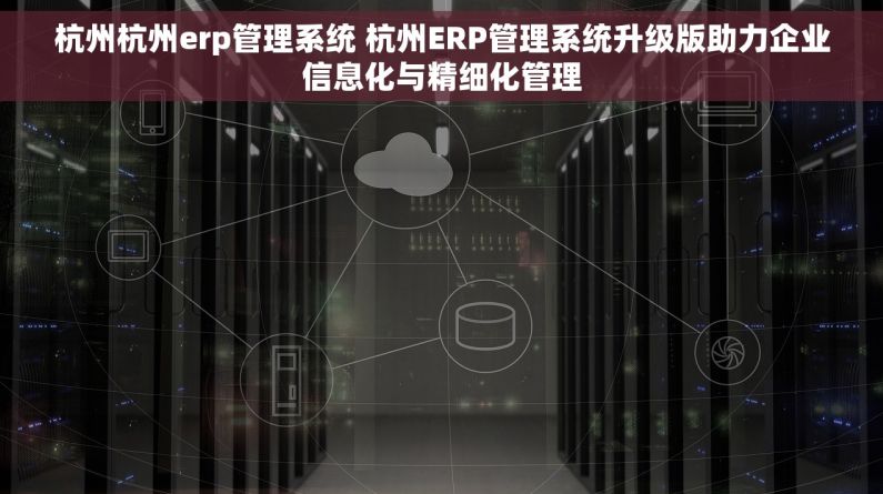 杭州杭州erp管理系统 杭州ERP管理系统升级版助力企业信息化与精细化管理