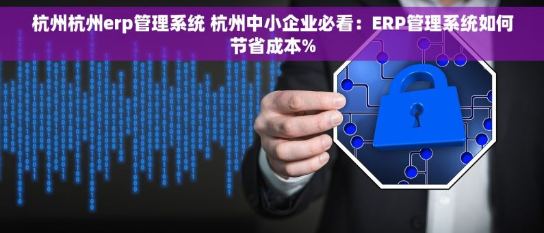 杭州杭州erp管理系统 杭州中小企业必看：ERP管理系统如何节省成本%