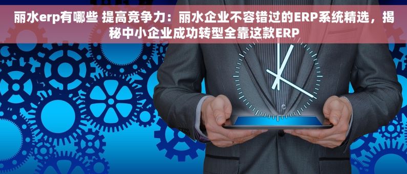 丽水erp有哪些 提高竞争力：丽水企业不容错过的ERP系统精选，揭秘中小企业成功转型全靠这款ERP