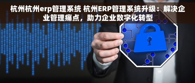 杭州杭州erp管理系统 杭州ERP管理系统升级：解决企业管理痛点，助力企业数字化转型