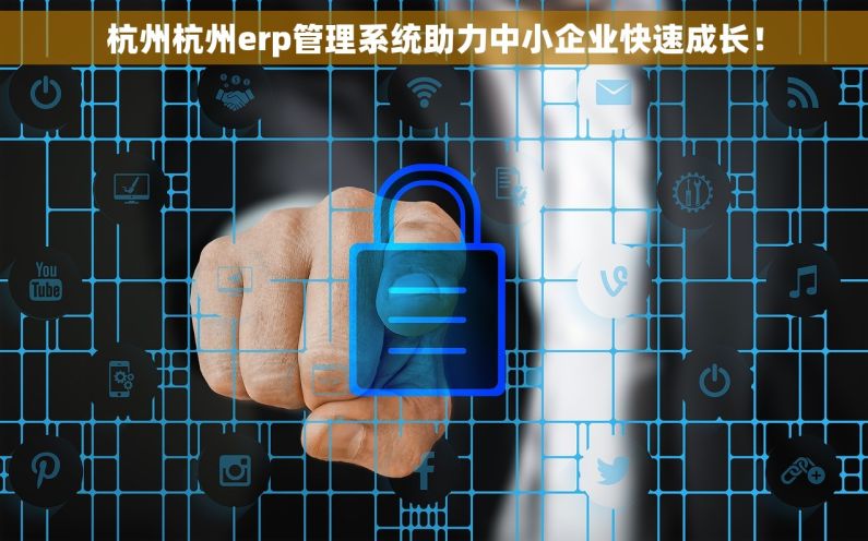 杭州杭州erp管理系统助力中小企业快速成长！