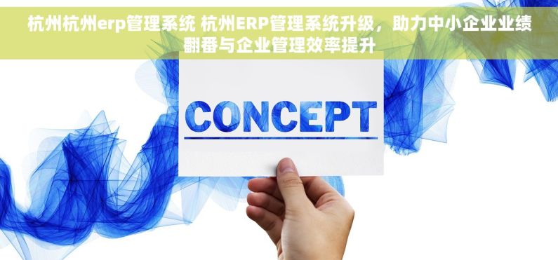 杭州杭州erp管理系统 杭州ERP管理系统升级，助力中小企业业绩翻番与企业管理效率提升