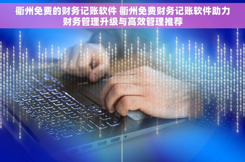 衢州免费的财务记账软件 衢州免费财务记账软件助力财务管理升级与高效管理推荐