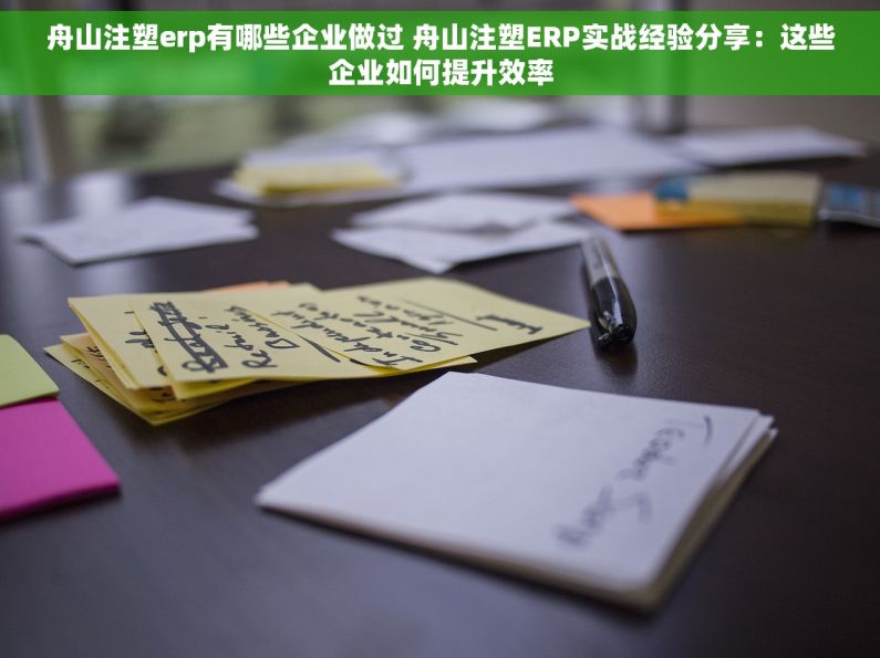 舟山注塑erp有哪些企业做过 舟山注塑ERP实战经验分享：这些企业如何提升效率