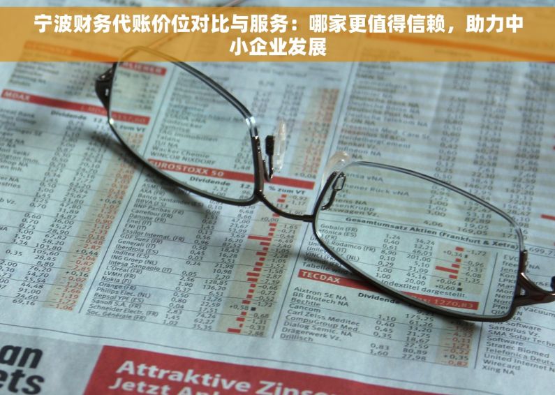 宁波财务代账价位对比与服务：哪家更值得信赖，助力中小企业发展