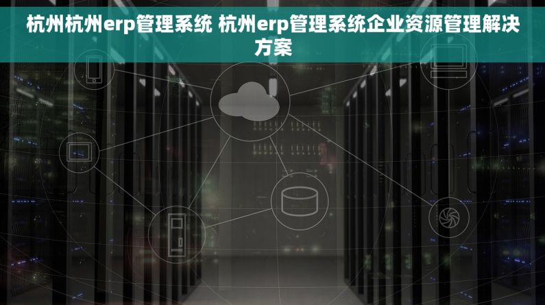 杭州杭州erp管理系统 杭州erp管理系统企业资源管理解决方案