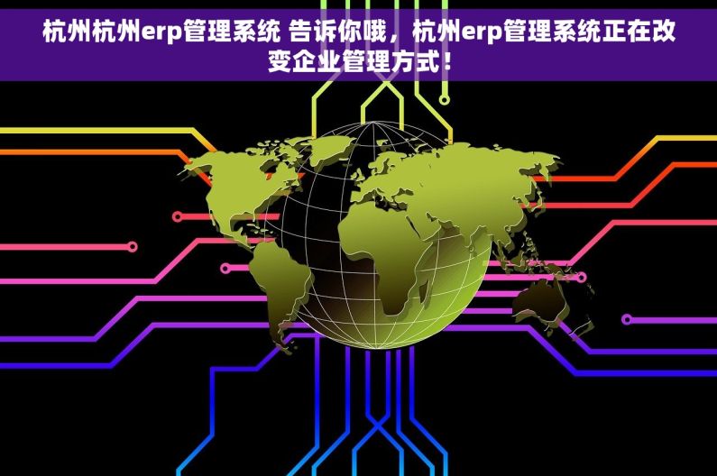 杭州杭州erp管理系统 告诉你哦，杭州erp管理系统正在改变企业管理方式！