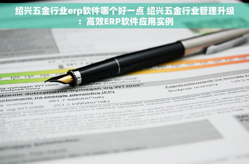 绍兴五金行业erp软件哪个好一点 绍兴五金行业管理升级：高效ERP软件应用实例