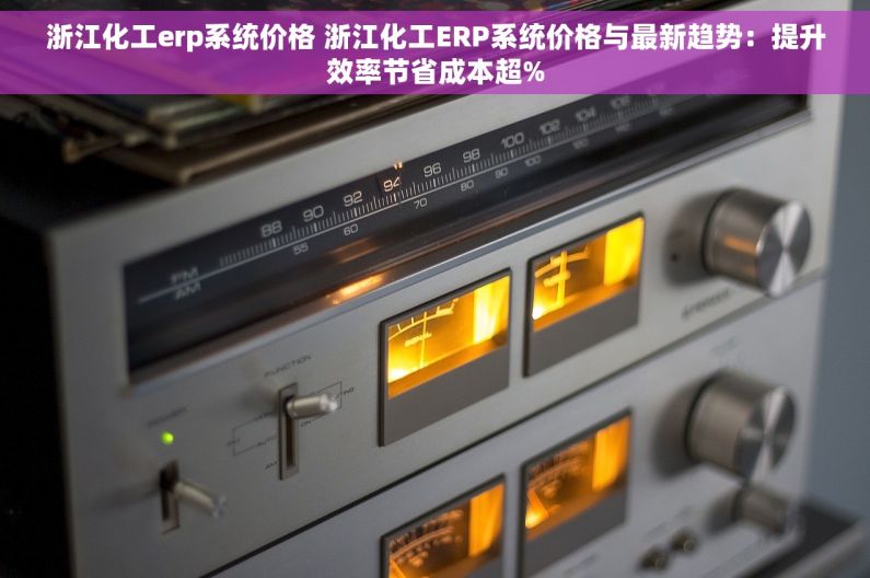 浙江化工erp系统价格 浙江化工ERP系统价格与最新趋势：提升效率节省成本超%