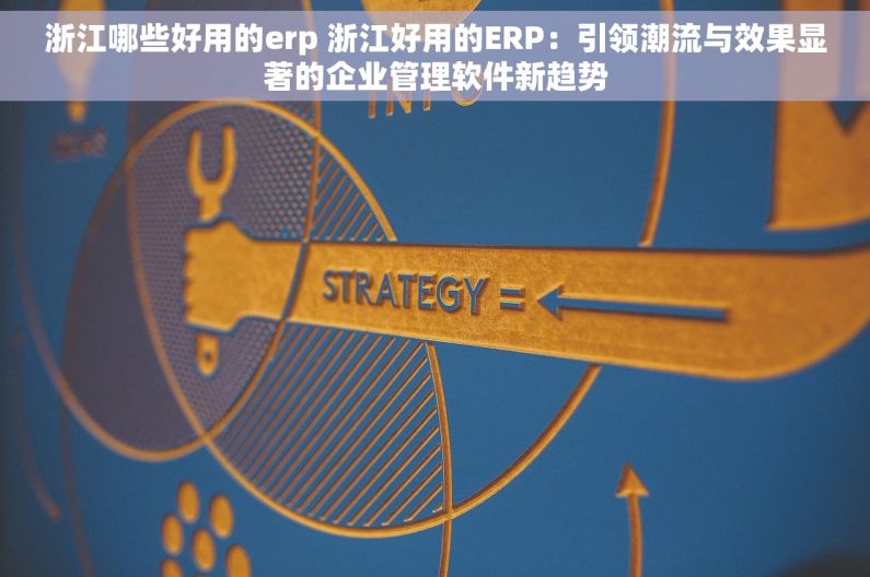 浙江哪些好用的erp 浙江好用的ERP：引领潮流与效果显著的企业管理软件新趋势