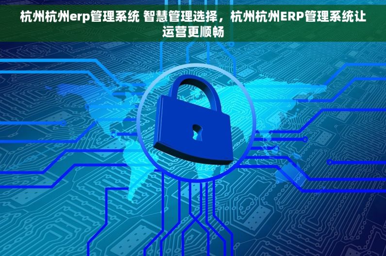 杭州杭州erp管理系统 智慧管理选择，杭州杭州ERP管理系统让运营更顺畅