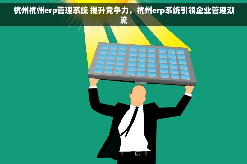 杭州杭州erp管理系统 提升竞争力，杭州erp系统引领企业管理潮流