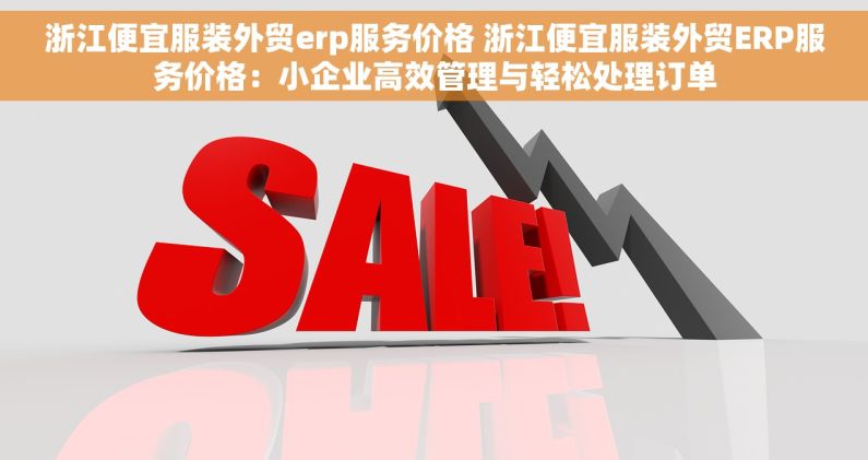 浙江便宜服装外贸erp服务价格 浙江便宜服装外贸ERP服务价格：小企业高效管理与轻松处理订单