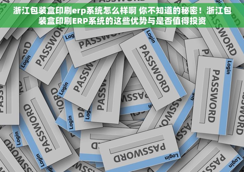 浙江包装盒印刷erp系统怎么样啊 你不知道的秘密！浙江包装盒印刷ERP系统的这些优势与是否值得投资