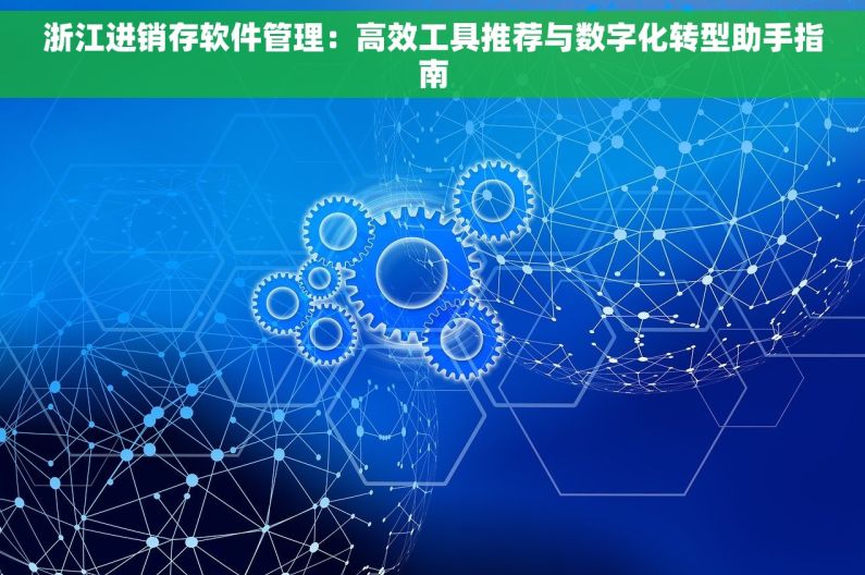 浙江进销存软件管理：高效工具推荐与数字化转型助手指南