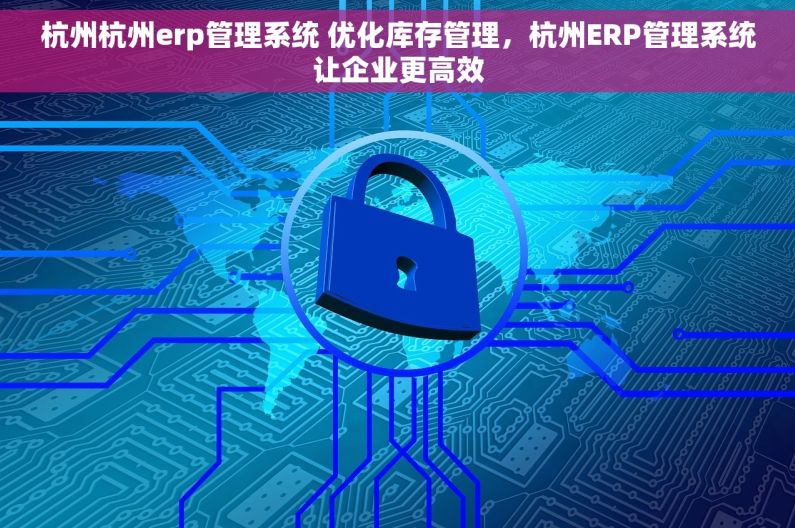 杭州杭州erp管理系统 优化库存管理，杭州ERP管理系统让企业更高效