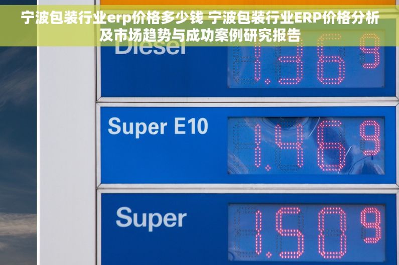 宁波包装行业erp价格多少钱 宁波包装行业ERP价格分析及市场趋势与成功案例研究报告