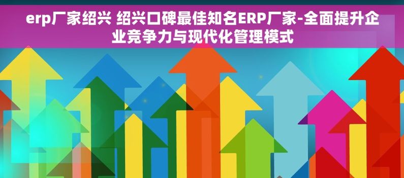 erp厂家绍兴 绍兴口碑最佳知名ERP厂家-全面提升企业竞争力与现代化管理模式