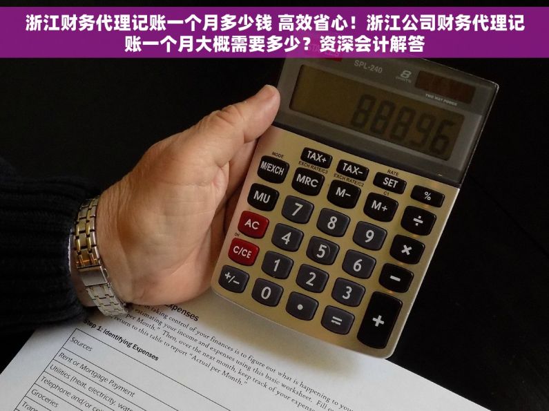 浙江财务代理记账一个月多少钱 高效省心！浙江公司财务代理记账一个月大概需要多少？资深会计解答
