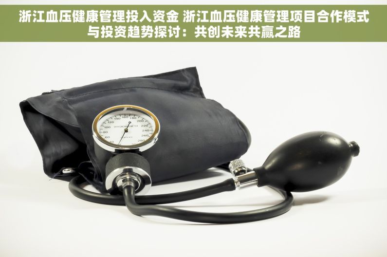 浙江血压健康管理投入资金 浙江血压健康管理项目合作模式与投资趋势探讨：共创未来共赢之路