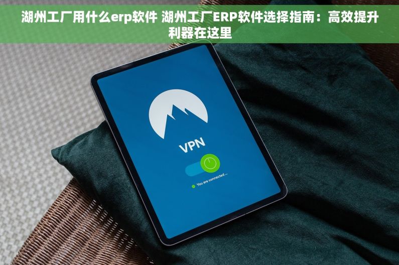 湖州工厂用什么erp软件 湖州工厂ERP软件选择指南：高效提升利器在这里