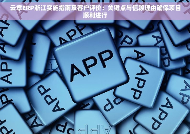 云章ERP浙江实施指南及客户评价：关键点与信赖理由确保项目顺利进行