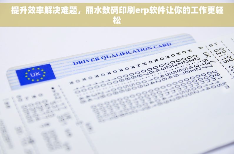 提升效率解决难题，丽水数码印刷erp软件让你的工作更轻松