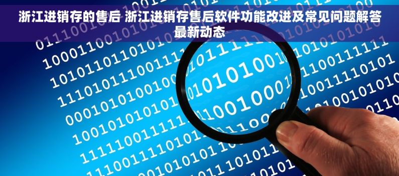 浙江进销存的售后 浙江进销存售后软件功能改进及常见问题解答最新动态