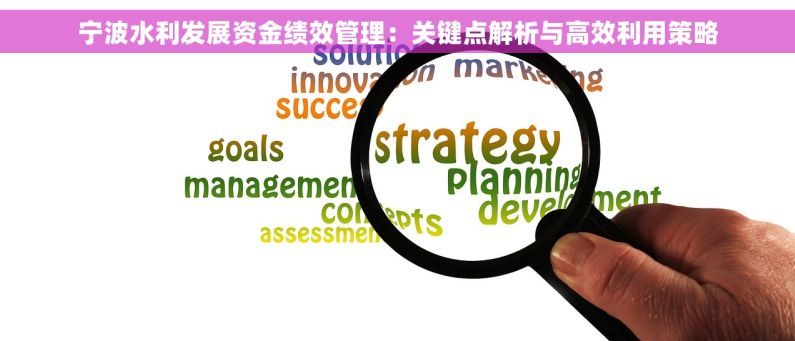 宁波水利发展资金绩效管理：关键点解析与高效利用策略