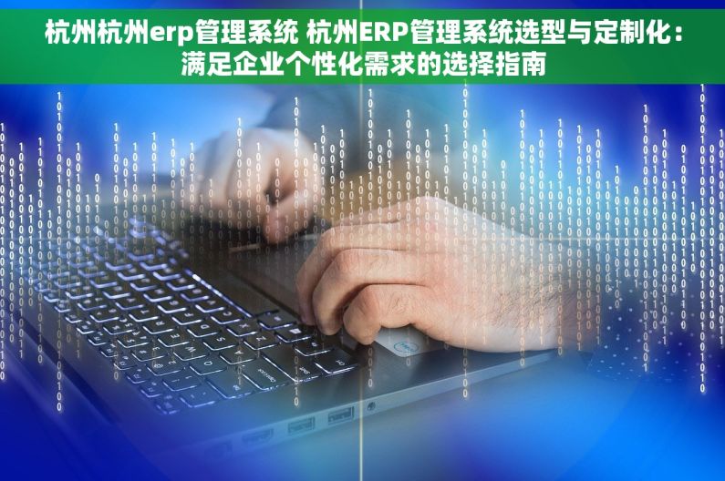 杭州杭州erp管理系统 杭州ERP管理系统选型与定制化：满足企业个性化需求的选择指南