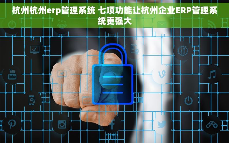 杭州杭州erp管理系统 七项功能让杭州企业ERP管理系统更强大