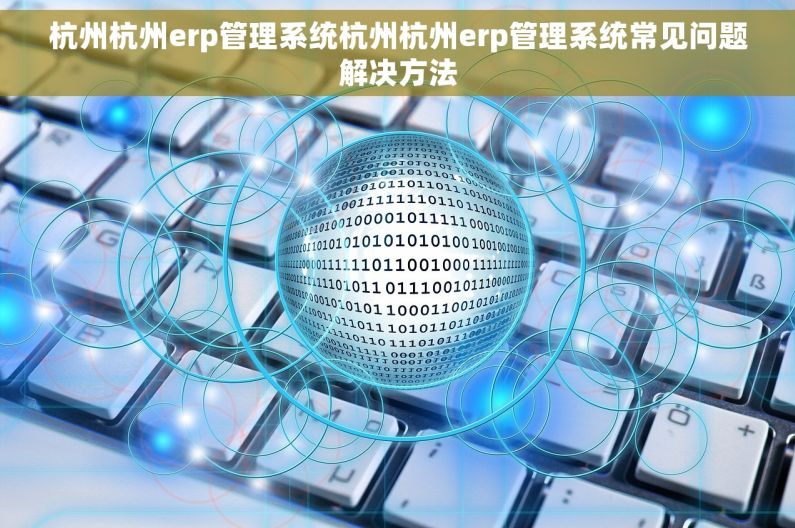 杭州杭州erp管理系统杭州杭州erp管理系统常见问题解决方法
