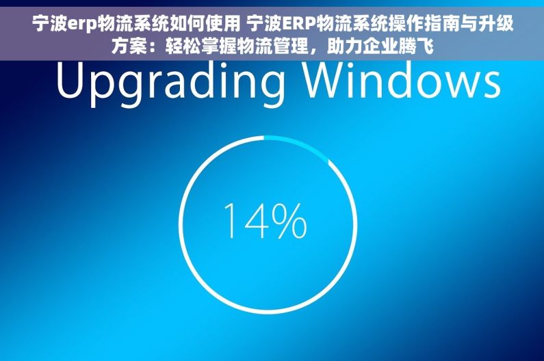 宁波erp物流系统如何使用 宁波ERP物流系统操作指南与升级方案：轻松掌握物流管理，助力企业腾飞