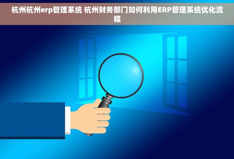 杭州杭州erp管理系统 杭州财务部门如何利用ERP管理系统优化流程