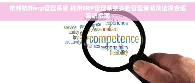 杭州杭州erp管理系统 杭州ERP管理系统实施管理策略及选择合适系统指南