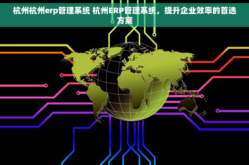 杭州杭州erp管理系统 杭州ERP管理系统，提升企业效率的首选方案