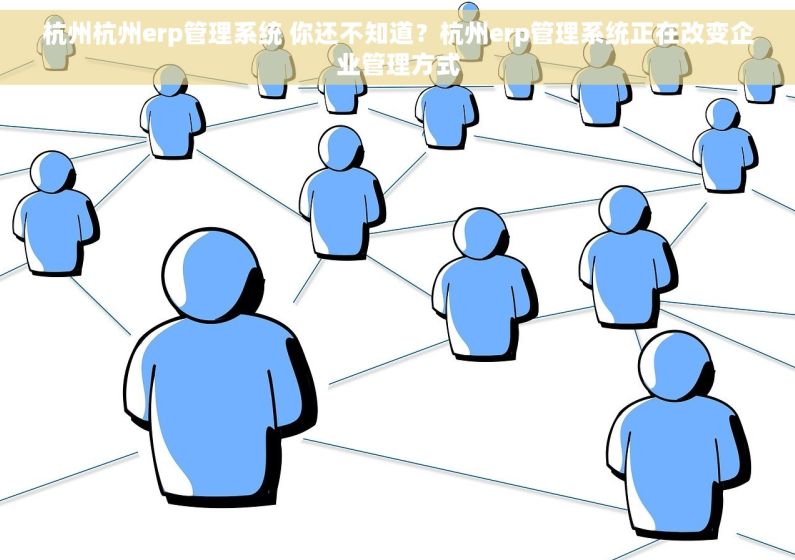 杭州杭州erp管理系统 你还不知道？杭州erp管理系统正在改变企业管理方式