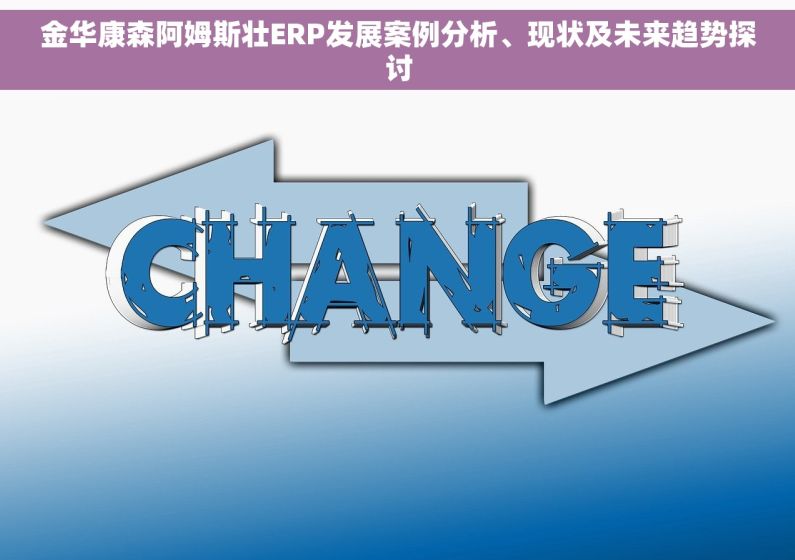 金华康森阿姆斯壮ERP发展案例分析、现状及未来趋势探讨