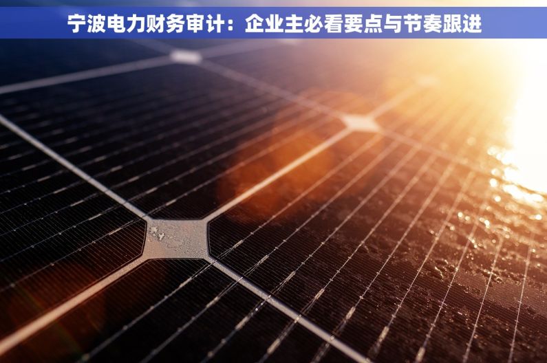 宁波电力财务审计：企业主必看要点与节奏跟进
