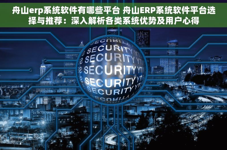 舟山erp系统软件有哪些平台 舟山ERP系统软件平台选择与推荐：深入解析各类系统优势及用户心得