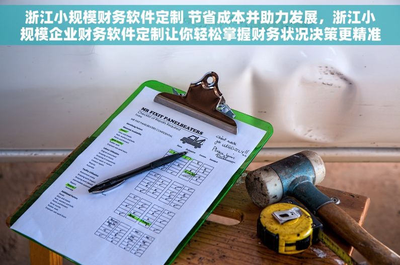 浙江小规模财务软件定制 节省成本并助力发展，浙江小规模企业财务软件定制让你轻松掌握财务状况决策更精准